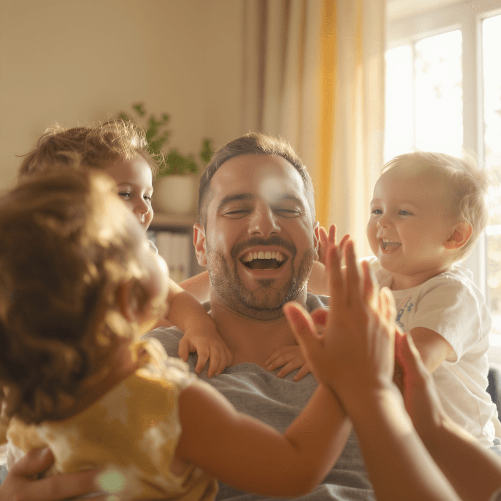 Protected home entrance at dusk